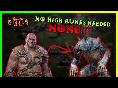 Budget Werewolf Barbarian, Showcase and Guide - Diablo 2 Resurrected