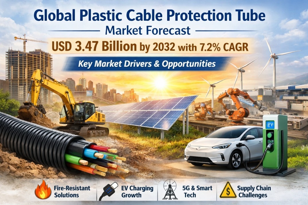 Global Plastic Cable Protection Tube Market Forecast: USD 3.47 Billion by 2032 with 7.2% CAGR